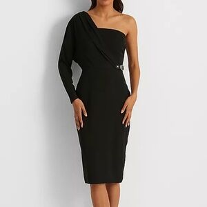Lauren Ralph Lauren - One-Shoulder Georgette Cocktail Dress